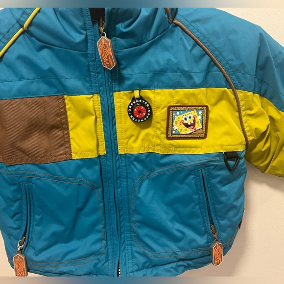 🔥HOST PICK 🔥 Obermeyer SpongeBob children’s ski coat 2T I-Grow sleeves, clips - Picture 4 of 12